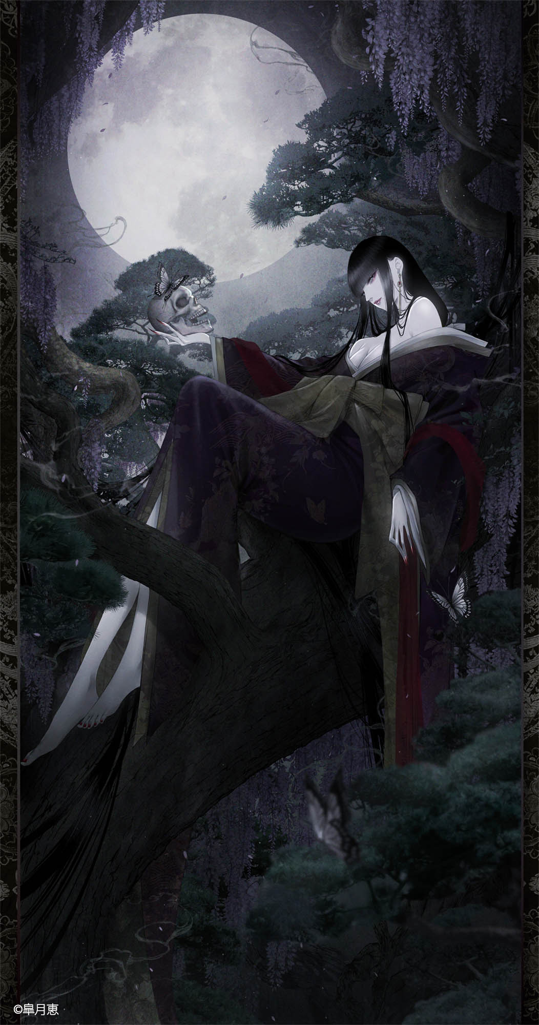 皐月恵《月華藤艶》